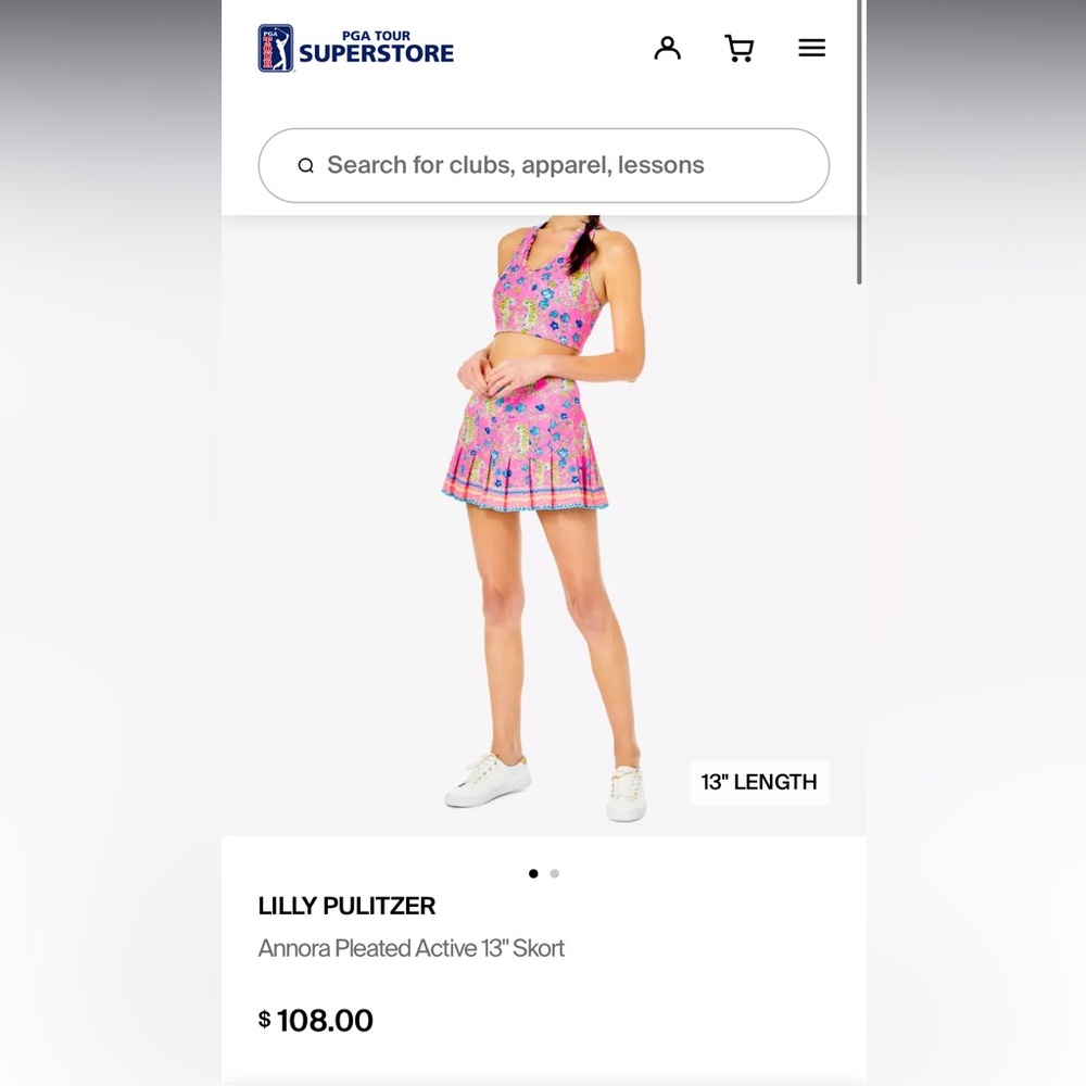 Xxs lily Pulitzer set skirt was 108 top was 55 can be sold separately